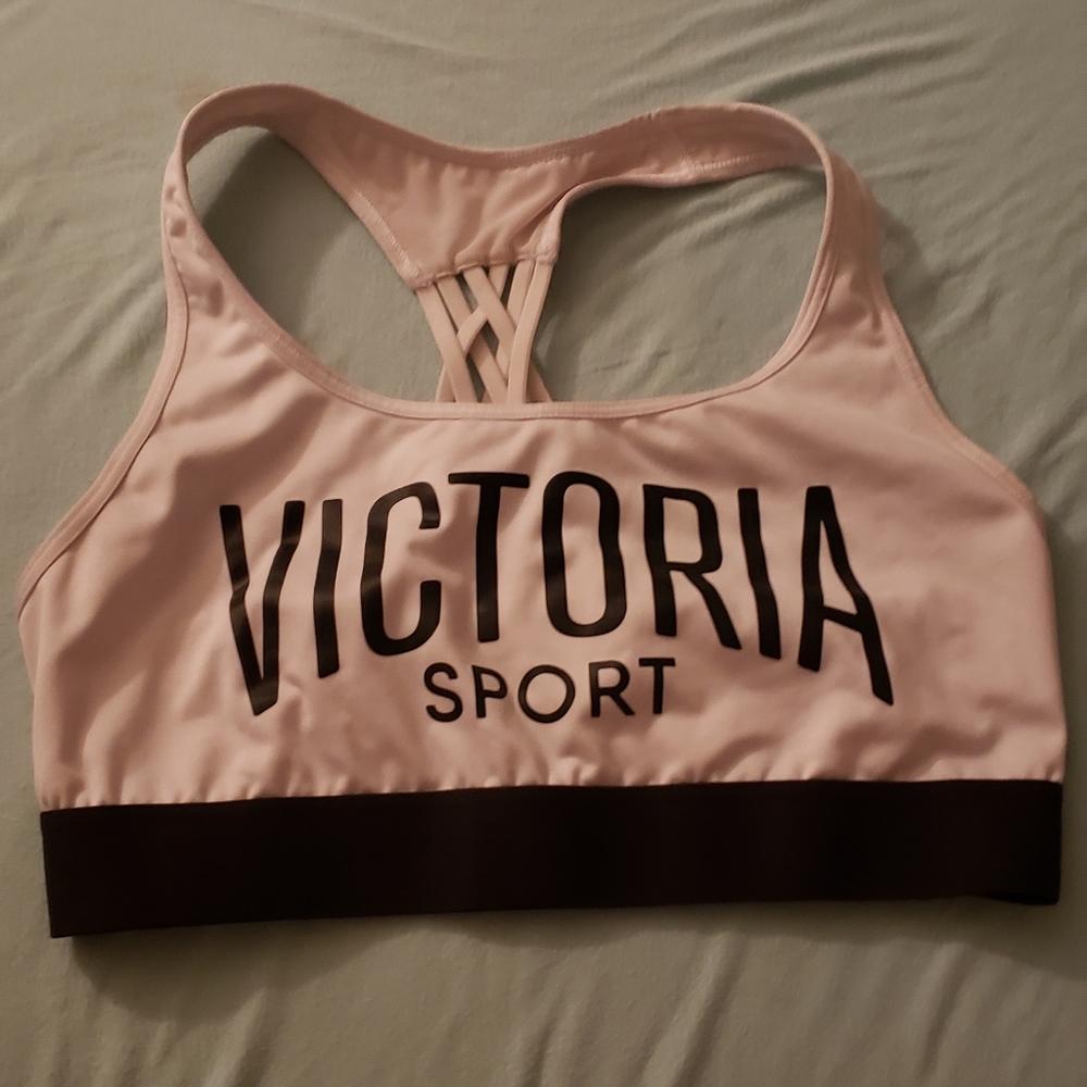 Victoria's Secret B&W Sports Bra Sz M